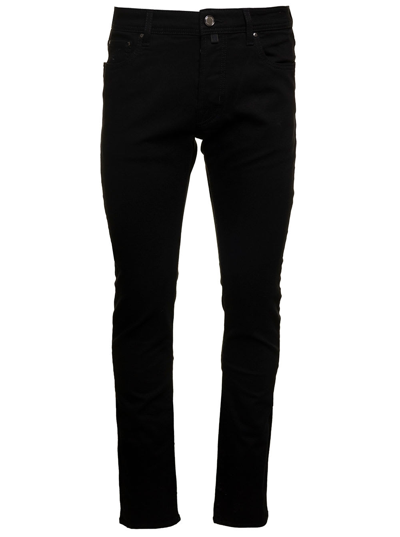 Shop Jacob Cohen Pant 5 Pkt Slim Fit Nick Slim In Black