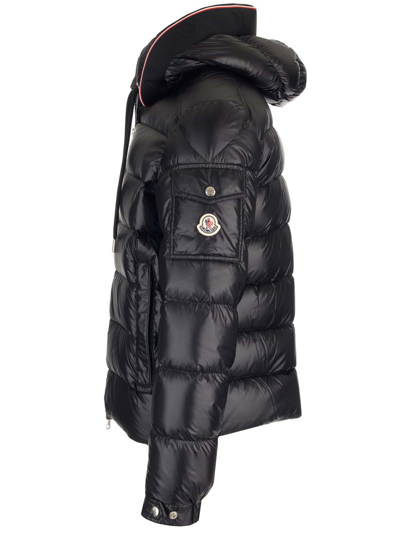 Moncler Pavin Brand-appliqué Boxy-fit Quilted Shell-down Jacket In Black