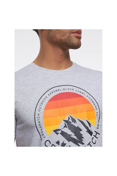 Shop Crosshatch Mens Kamet Marl T-shirt In Grey