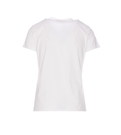 Shop Elisabetta Franchi Logo T-shirt In White