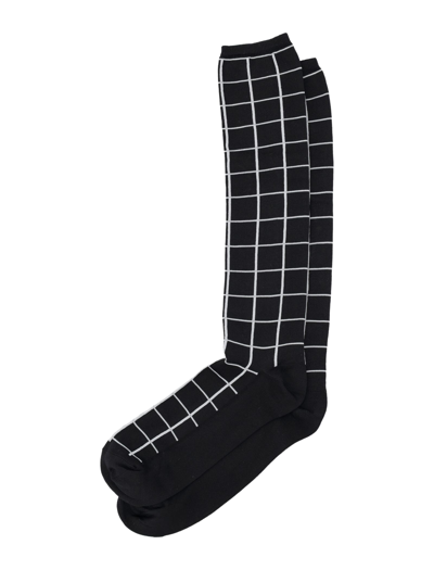 Shop Marni Socks Check In Black Check/white