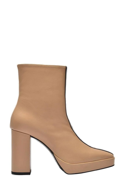 Shop Anny Nord Crossing The Line Ankle Boots In Beige