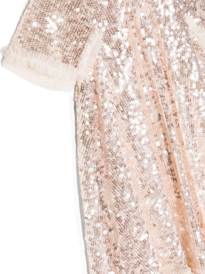 Needle & Thread Sequin-embelished Recycled Polyester Dress In Pink