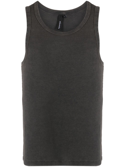 Entire Studios Washed Rib Tank Top In Grey