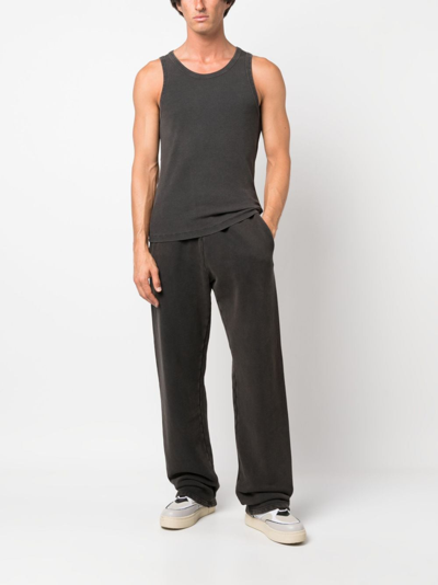 Entire Studios Washed Rib Tank Top In Grey