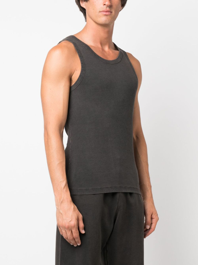 Entire Studios Washed Rib Tank Top In Grey