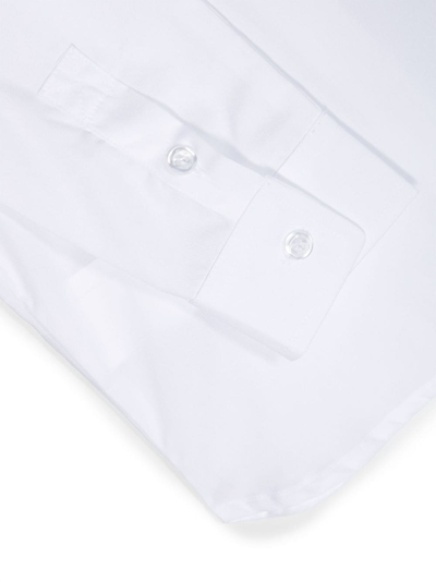Shop Off-white Logo-print Cotton Shirt In White