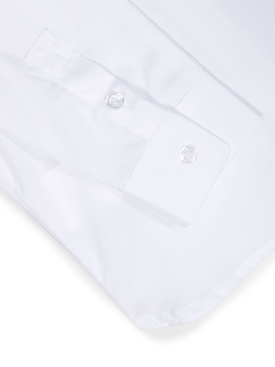 Off-white Logo-print Cotton Shirt In White