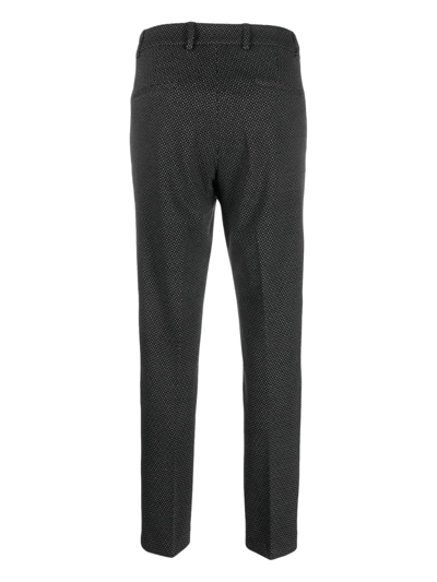 Seventy Monogram-pattern Tapered-leg Trousers In Grey