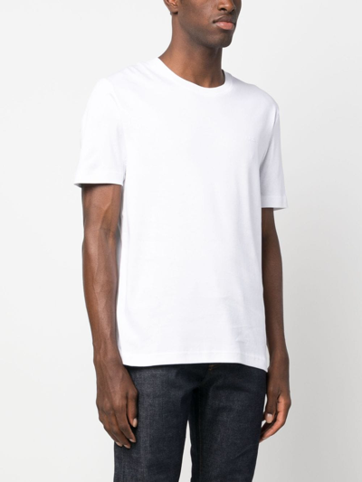 Shop Apc Round-neck Cotton T-shirt In White