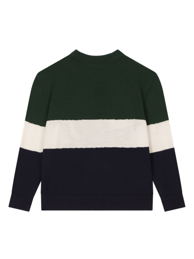 Dolce & Gabbana Intarsia-knit Virgin-wool Jumper In Green