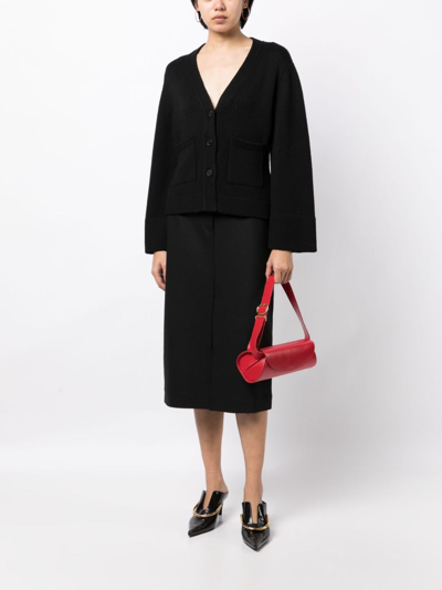 Shop Fabiana Filippi High-waisted Pencil Skirt In Black