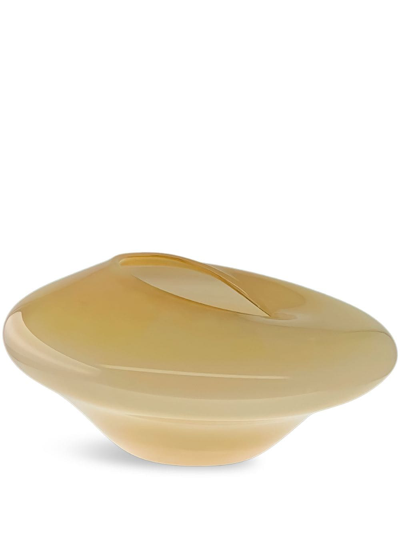 Shop Alexa Lixfeld Gravity Glass Bowl In Yellow