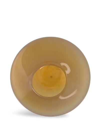 Shop Alexa Lixfeld Gravity Glass Bowl In Yellow