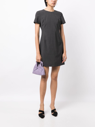 THEORY ROUND-NECK SHORT-SLEEVED DRESS 