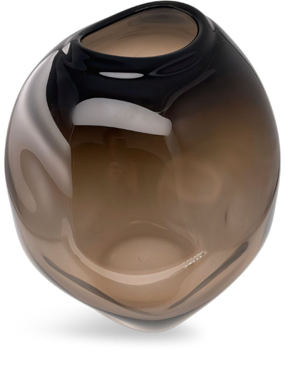 Shop Alexa Lixfeld Asteroid Glass Vase In Black