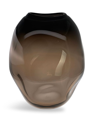 Shop Alexa Lixfeld Asteroid Glass Vase In Black