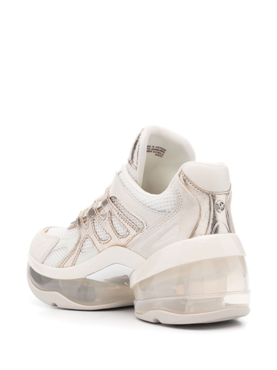 Michael Michael Kors Olympia Extreme Chunky Low-top Sneakers In White