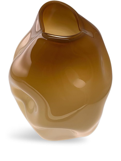 Shop Alexa Lixfeld Krater Asymmetric Vase In Brown