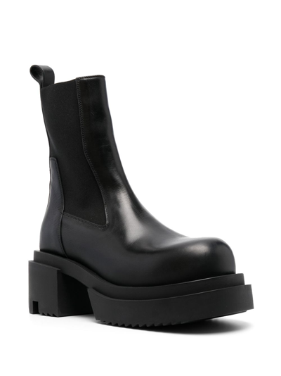 Shop Rick Owens 75mm Leather Ankle Boots In Black