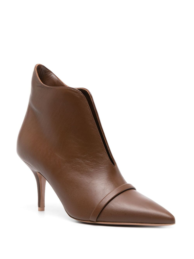 Shop Malone Souliers Cora 70mm Leather Boots In Brown