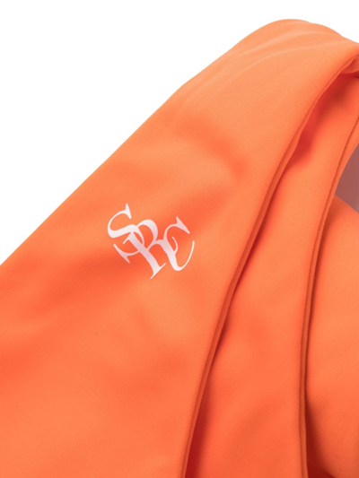 Shop Sporty And Rich Romy Logo-print Bikini Bottoms In Orange