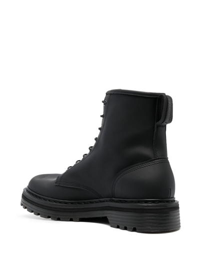 Premiata Leather Boot In Black