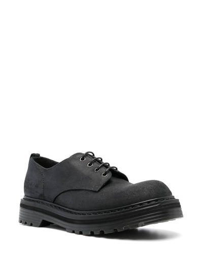Shop Premiata Lace-up Leather Derby Shoes In Black