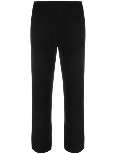 Shop By Malene Birger Mid-rise Straight-leg Tailored Trousers In Black