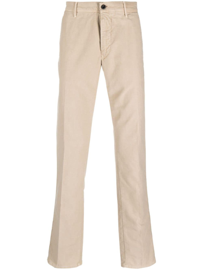 Incotex Trousers With Belt Loops And Pockets In Neutrals