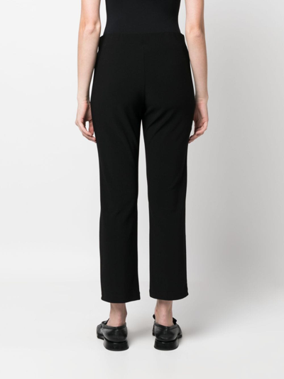 Shop By Malene Birger Mid-rise Straight-leg Tailored Trousers In Black