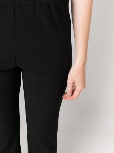 Shop By Malene Birger Mid-rise Straight-leg Tailored Trousers In Black