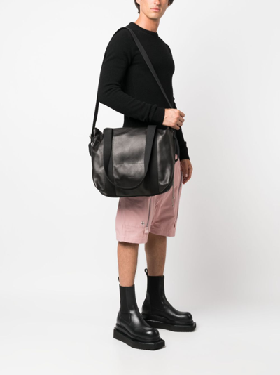 Rick Owens Mini Trolley Tote Bag In Black