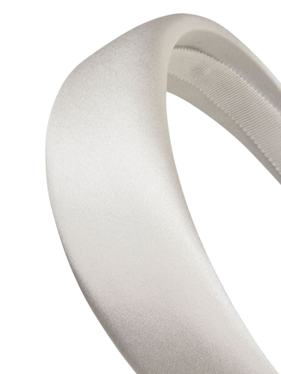 Jennifer Behr Kate Silk Headband In Grey