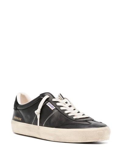 Shop Golden Goose Logo-patch Lace-up Sneakers In Black