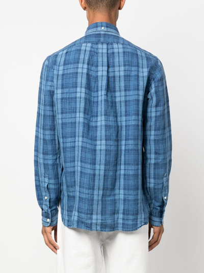 Polo Ralph Lauren Cl3bdblks-long Sleeve-sport Shirt In Blue