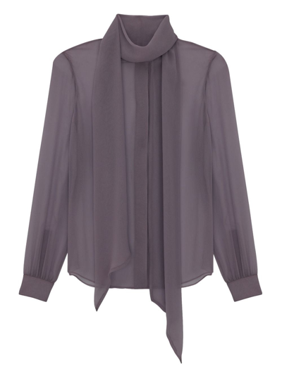 Saint Laurent Shirt In Grey