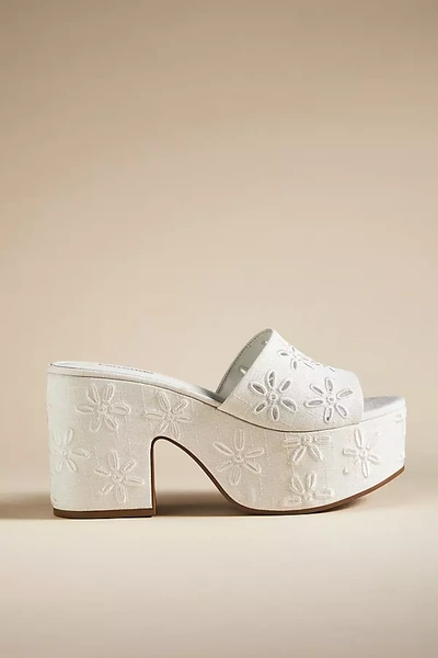 Shop Larroude,larroudé Larroudé Miso Platform Sandals In White
