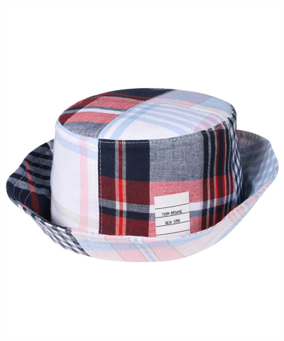 Shop Thom Browne Quartered Funmix Bucket Hat In Red