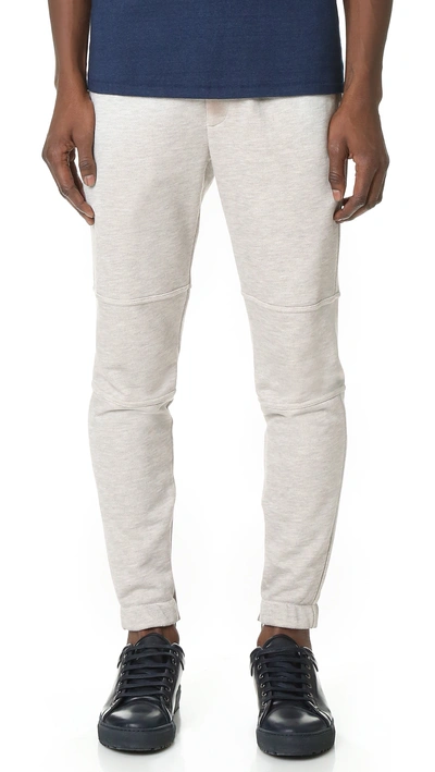 Theory Dryden Axis Terry Sweatpants In Light Heather
