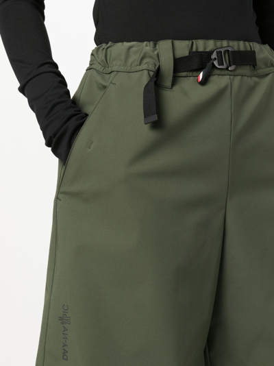 Shop Moncler Belted Knee-length Shorts In Green