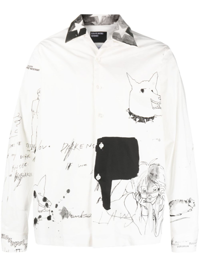 Shop Enfants Riches Deprimes Untitled 77 Lake Geneva Cotton Shirt In White