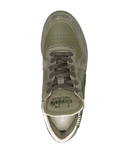 Shop Diadora Mi Basket Low-top Sneakers In Green