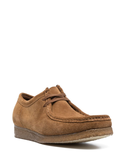Shop Clarks Wallabee Suede Boat Shoes In Brown