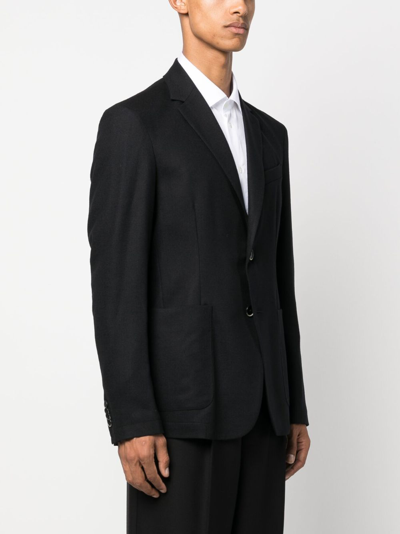 Shop Barena Venezia Single-breasted Blazer In Black