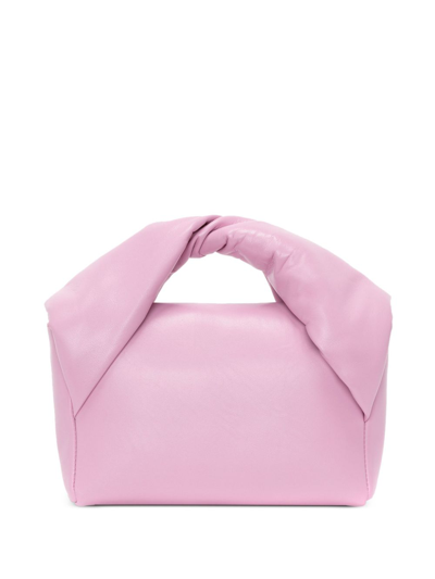 Jw Anderson Medium Twister - Leather Top Handle Bag In Pink