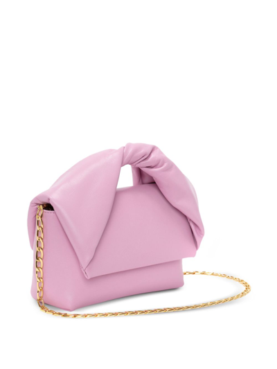 Jw Anderson Medium Twister - Leather Top Handle Bag In Pink