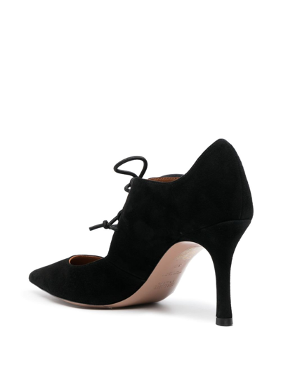 Shop Malone Souliers Morena 80mm Suede Pumps In Black