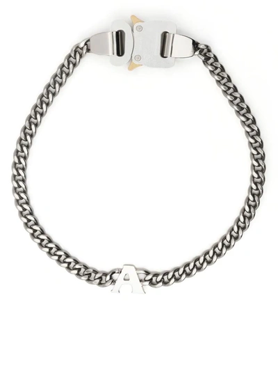 Shop Alyx 1017  9sm Chain Buckle Necklace In Metallic