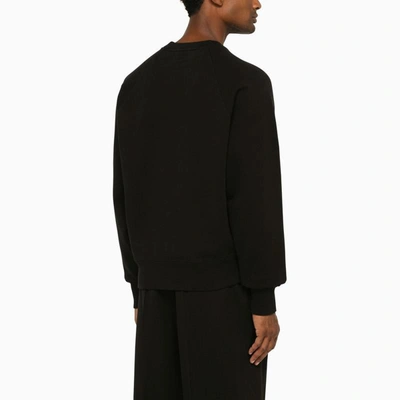 Shop Ami Alexandre Mattiussi Ami Paris Ami De Couer Crewneck Sweatshirt In Black
